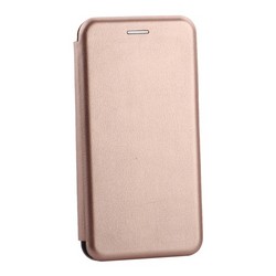 Чехол-книжка кожаный Innovation Case для Samsung Galaxy S10 Розовое золото