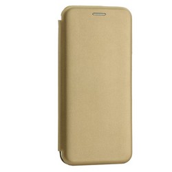 Чехол-книжка кожаный Innovation Case для Samsung Galaxy A20 Золотой