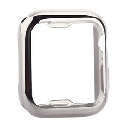 Чехол силиконовый TPU&защита экрана 360° COTECi для Apple Watch Series 5/ 4 (CS7060-TS) 44мм Серебристый
