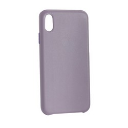Чехол-накладка кожаная Leather Case для iPhone XS/ X (5.8") Lilac Сиреневый