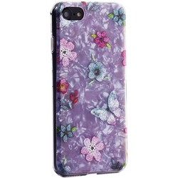 Чехол-накладка пластиковый MItrifON для iPhone SE (2020г.)/ 8/ 7 (4.7") с силиконовыми бортами Розовый вид №5
