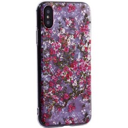 Чехол-накладка пластиковый MItrifON для iPhone XS/ X (5.8") с силиконовыми бортами Розовый вид №2