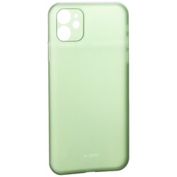 Чехол-накладка пластиковая KZDOO Air Skin 0.3мм для Iphone 11 (6.1") Зеленая