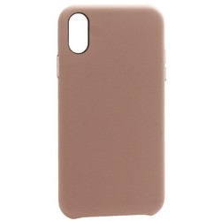 Чехол-накладка кожаная KZDOO Noble Collection (PC+PU) для Iphone XR (6.1") Розовый песок