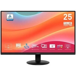 MSI PRO MP252L 24.5" Black 1ms HDMI, DisplayPort