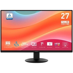 MSI PRO MP272L 27" Black 4ms HDMI, DisplayPort