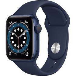 Apple Watch Series 6 GPS 40mm Blue Aluminum Case with Deep Navy Sport Band (синий/темный ультрамарин)