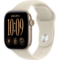 Apple Watch Series 12 42mm GPS Light Gold Aluminum Case with Sand Sport Band SM/ML