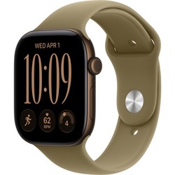 Apple Watch Series 12 46mm GPS Dark Bronze Aluminum Case with Olive Sport Band SM/ML