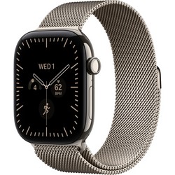 Apple Watch Series 12 46mm GPS + Cellular Natural Titanium Case with Natural Milanese Loop SM/ML