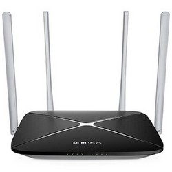 Беспроводной маршрутизатор Mercusys AC12, Wi-Fi 5 802.11ac 1167Мбит/с, 2.4+5ГГц, 4xLAN, 1xWAN чёрный