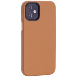 Чехол-накладка кожаный TOTU Emperor Series Leather Case для iPhone 12 mini 2020 г. (5.4") Коричневый