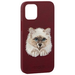 Накладка кожаная Club SAV Series для iPhone 12 mini (5.4") Cat-кот