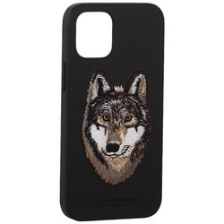 Накладка кожаная Club SAV Series для iPhone 12 mini (5.4") Wolf-волк
