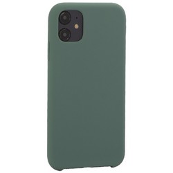Накладка силиконовая MItrifON для iPhone 11 (6.1") без логотипа Pine Green Бриллиантово-зеленый № 58