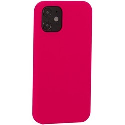 Накладка силиконовая MItrifON для iPhone 12 mini (5.4") без логотипа Bright pink Ярко-розовый №47