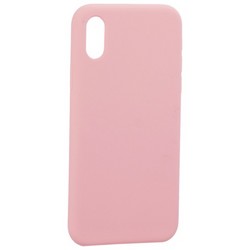 Накладка силиконовая MItrifON для iPhone XS/ X (5.8") без логотипа Pink Розовый №6