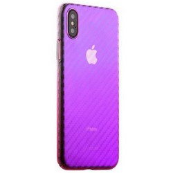 Чехол-накладка пластиковый J-case Colorful Fashion Series 0.5mm для iPhone XS/ X (5.8") Розовый оттенок