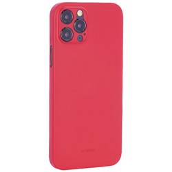 Чехол-накладка пластиковая KZDOO Air Skin 0.3мм для Iphone 12 Pro (6.1") Красная