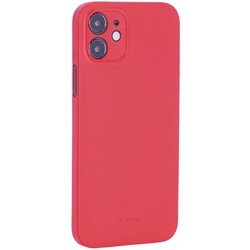 Чехол-накладка пластиковая KZDOO Air Skin 0.3мм для Iphone 12 (6.1") Красная