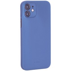 Чехол-накладка пластиковая K-Doo Air Skin 0.3мм для Iphone 12 (6.1") Синяя