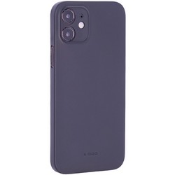 Чехол-накладка пластиковая KZDOO Air Skin 0.3мм для Iphone 12 (6.1") Черная