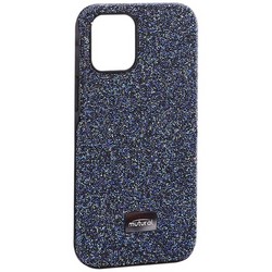 Чехол-накладка силиконовый со стразами Mutural для Iphone 12 mini (5.4") Синий