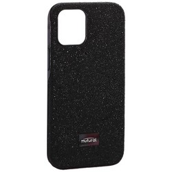 Чехол-накладка силиконовый со стразами Mutural для Iphone 12 mini (5.4") Черный