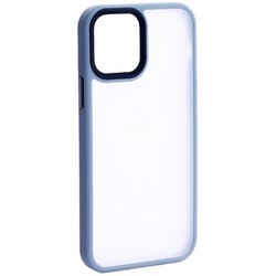 Чехол-накладка пластиковая DFANS Design Be Different Case с силиконовыми бортами для iPhone 12/ 12 Pro (6.1") Серый