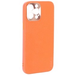 Чехол-накладка пластиковая GKS Design Creative Case с силиконовыми бортами для iPhone 12 Pro Max (6.7") Оранжевый