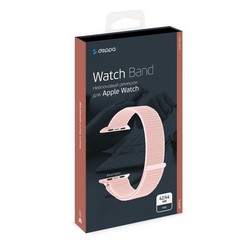 Ремешок нейлоновый Deppa Band Nylon D-48105 для Apple Watch 44мм/ 42мм Розовый