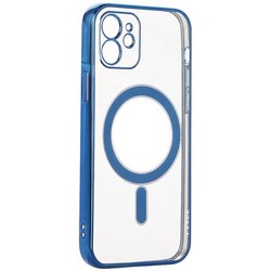 Чехол-накладка силиконовая J-case Magsafe Series для iPhone 12 (6.1") Синий