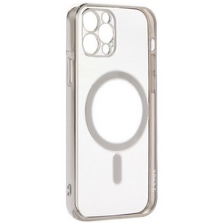 Чехол-накладка силиконовая J-case Magsafe Series для iPhone 12 Pro (6.1") Серебристый