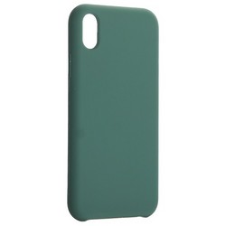 Накладка силиконовая MItrifON для iPhone XR (6.1&quot;) без логотипа Pine Green Бриллиантово-зеленый № 58