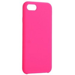 Накладка силиконовая MItrifON для iPhone SE (2020г.)/8/ 7 (4.7") без логотипа Bright pink Ярко-розовый №47