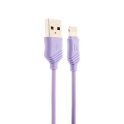 USB дата-кабель Hoco X6 Khaki Lightning (1.0 м) Фиолетовый