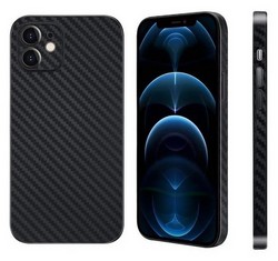 Чехол-накладка карбоновая K-Doo Air Carbon 0.45мм для Iphone 13 (6.1") Черная