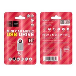 Флеш-накопитель Hoco UD9 Insightful smart mini car music USB drive 16Gb Серебристый