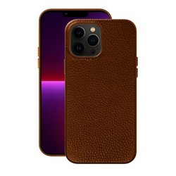 Чехол-накладка кожаная Deppa Leather Case D-88125 для iPhone 13 Pro Max (6.7") Коричневый