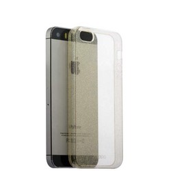 Чехол-накладка силикон Deppa Chic Case с блестками D-85291 для iPhone SE/ 5S 0.8мм Золотистый