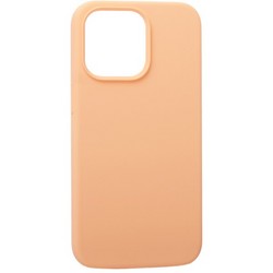 Накладка силиконовая MItrifON для iPhone 13 Pro (6.1") без логотипа Персиковый