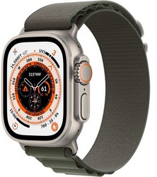 Apple Watch Ultra GPS + Cellular, 49mm S/M/L Titanium Case with Green Alpine Loop (зеленый)