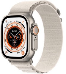Apple Watch Ultra GPS + Cellular, 49mm S/M/L Titanium Case with Starlight Alpine Loop (сияющая звезда)