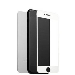 Стекло защитное для iPhone 8 Plus/ 7 Plus (5.5") Silver 2в1 (зеркальное-глянцевое, 2 стороны) Серебристое