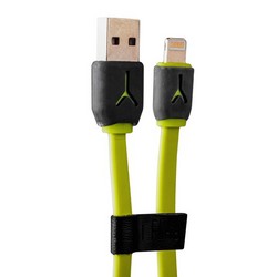 USB дата-кабель iBacks High-speed Cable with Apple Lightning Connector-Speeder Series (1.0 м) - (ip60259) Green/ Gray
