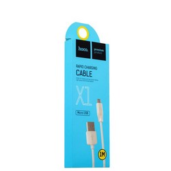 USB дата-кабель Hoco X1 Rapid MicroUSB (1.0 м) Белый