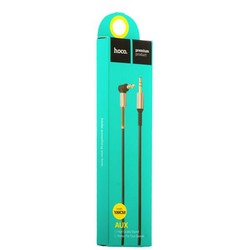 Кабель Hoco UPA02 AUX Spring Audio Cable 3.5mm (1.0 м) Black Черный