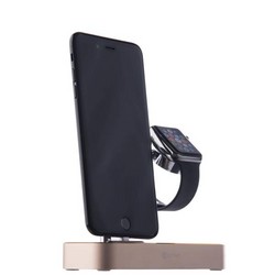 Док-станция&USB-концентратор COTECi Base (B18)MFI для Apple Watch & iPhone X/ 8 Plus/ 8 2in1 stand (CS7200-CEG) Золотистая