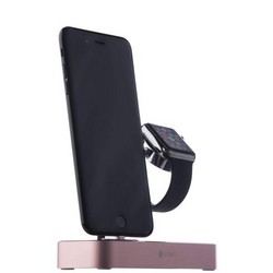 Док-станция&USB-концентратор COTECi Base (B18)MFI для Apple Watch & iPhone X/ 8 Plus 2in1 stand (CS7200-MRG) Розовое золото