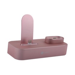 Док-станция COTECi Base22 Dock 2in1 stand для iPhone X/ 8 Plus/ 8 & AirPods CS7205-MRG Розовое золото